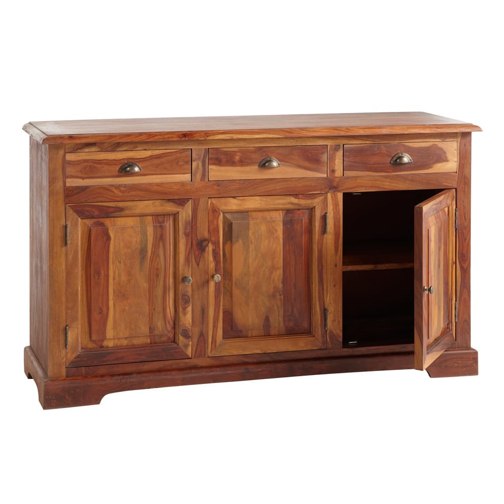 Credenza in massello di legno di sheesham verniciato L 150 cm Lubéron