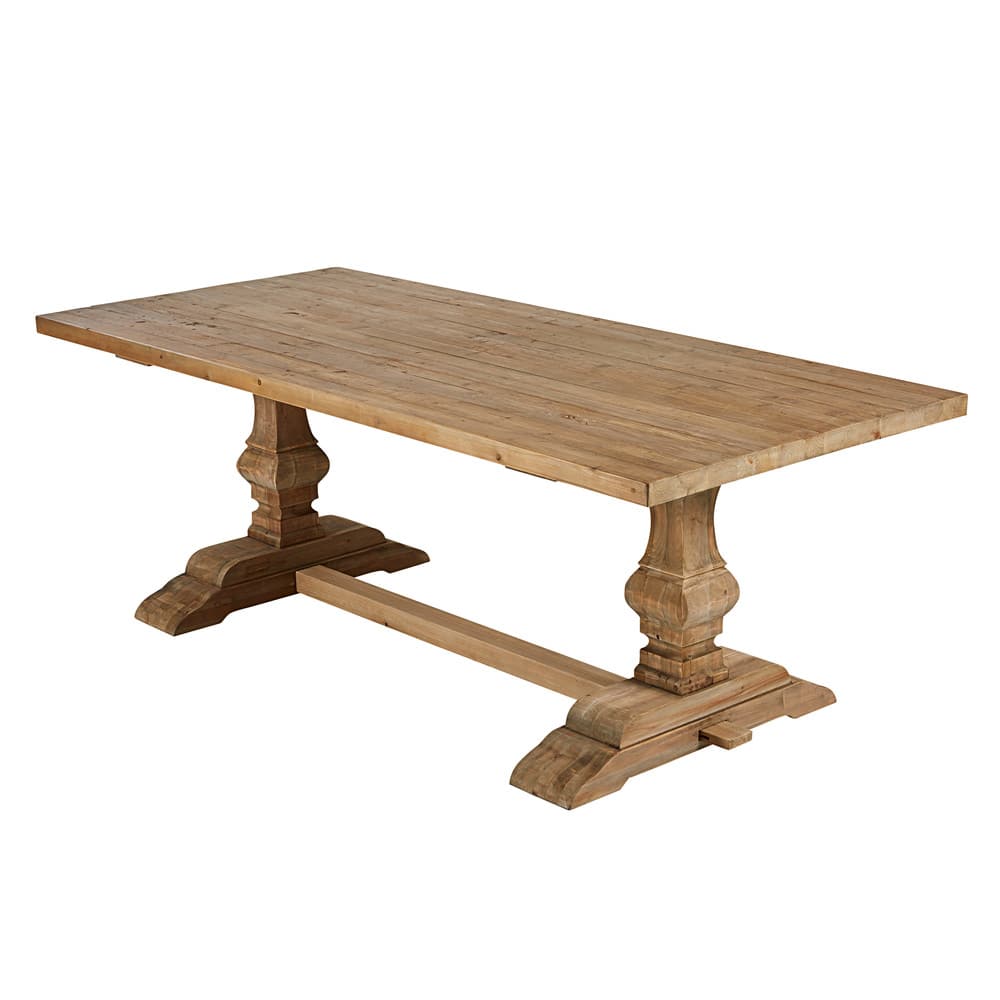 Distressed Wood Dining Table W 220cm Lourmarin Maisons Du Monde   Distressed Wood Dining Table W 220cm 1000 11 22 121833 7 