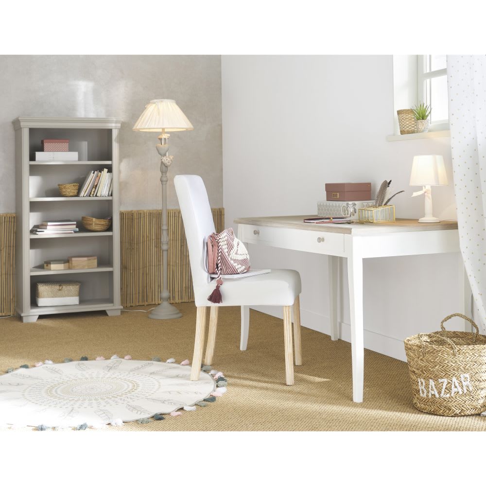 Escritorio con 2 cajones blanco Angelique Maisons du Monde