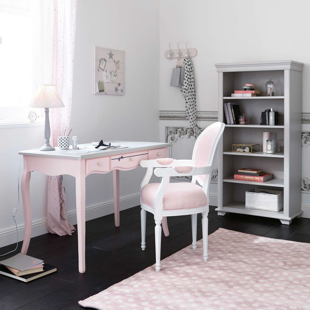 Escritorio rosa y gris Paris mode | Maisons du Monde