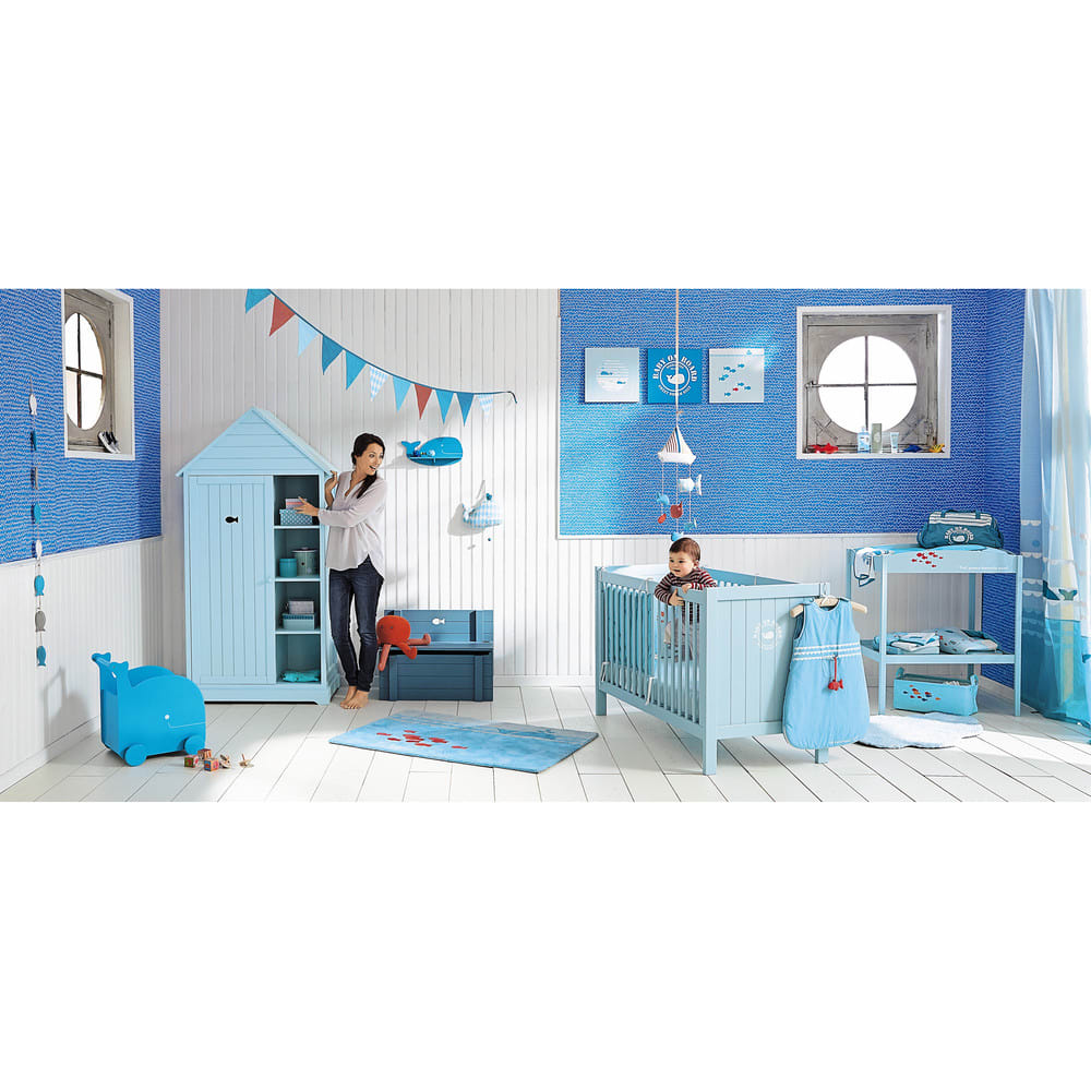 étagère Murale Baleine Bleue H 19 Cm Willy Maisons Du Monde