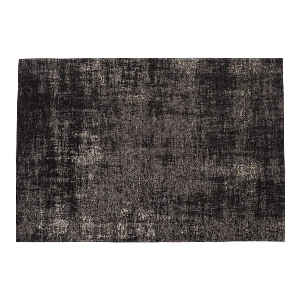 Cotton Rug In Black 155 X 230cm