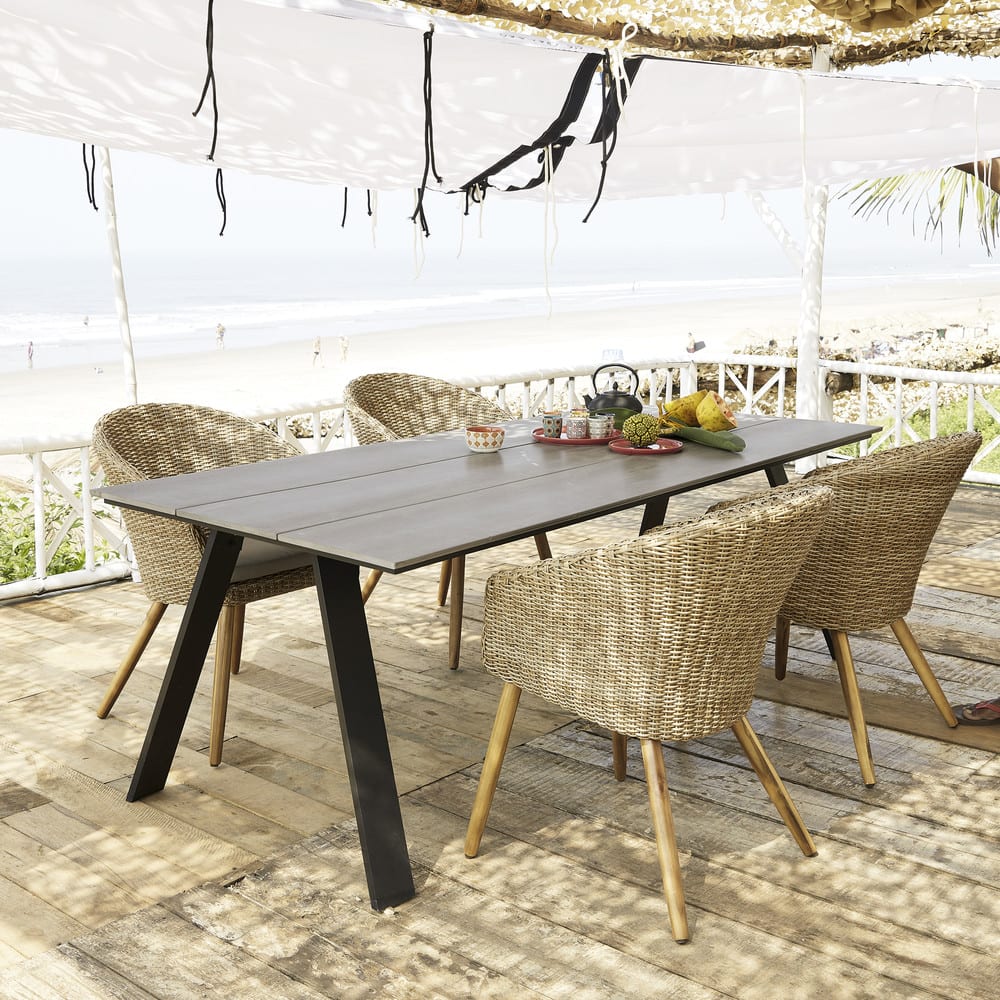 Gartentisch für 68 Personen aus Verbundmaterial, L220 Bermudes