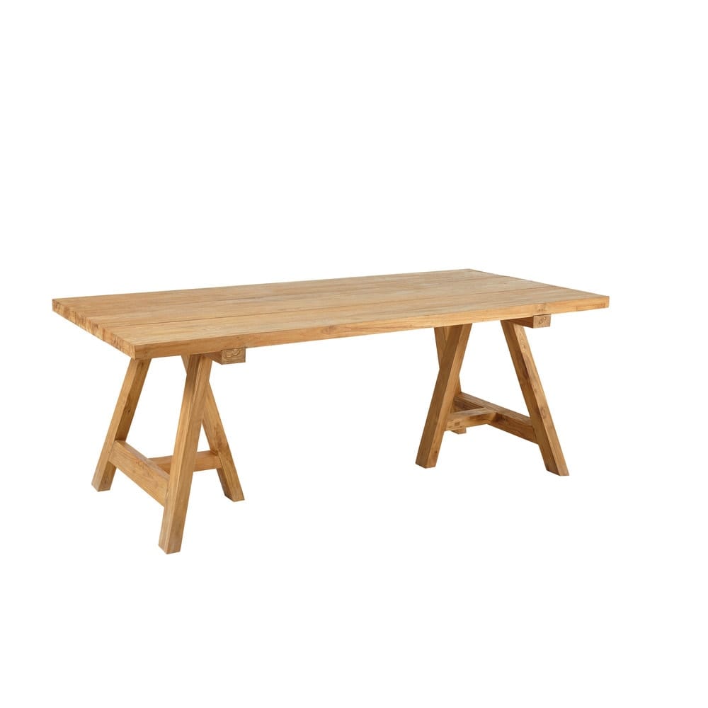 Gartentisch für 8 Personen aus Recycling-Teakholz, L200 Tecka | Maisons