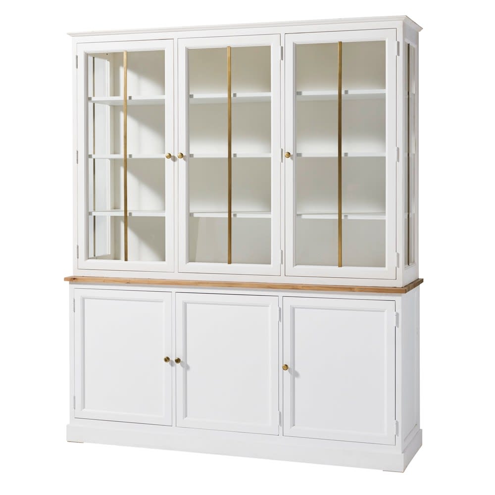 Geschirrschrank mit 3 Türen und 3 Schubladen, weiß Valdi | Maisons du Monde