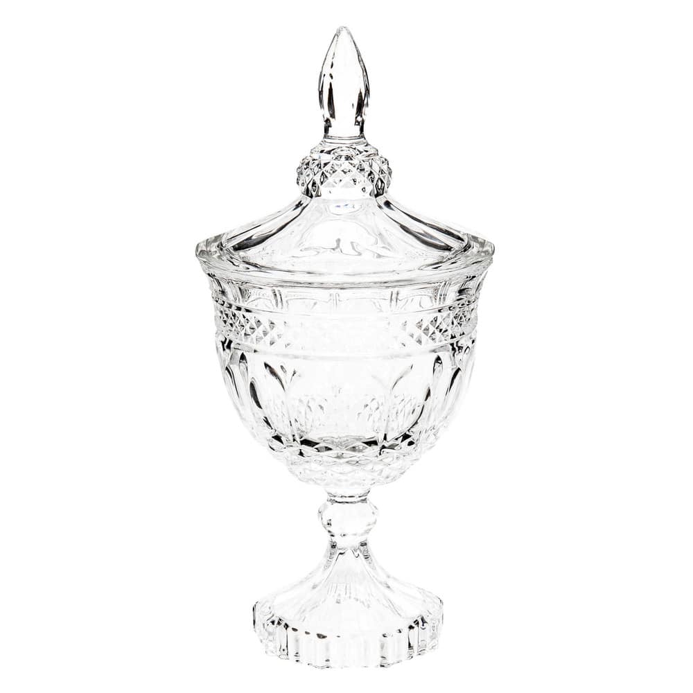 Glass sweet jar on stand H 25 cm Maisons du Monde