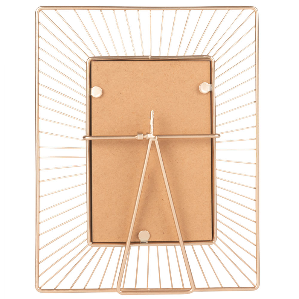Golden Metal Wire Photo Frame 10x15 Sun Maisons du Monde