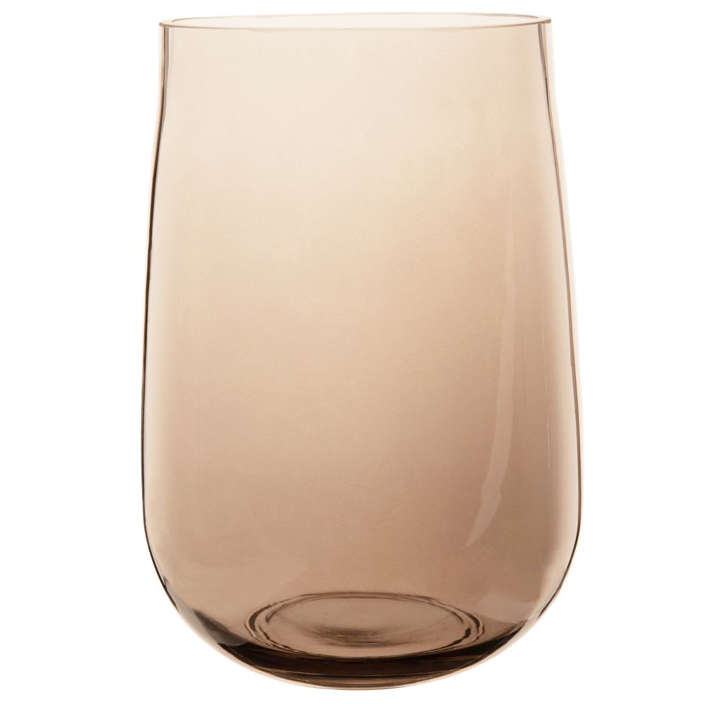 Grey Brown Tinted Glass Vase H26 | Maisons du Monde