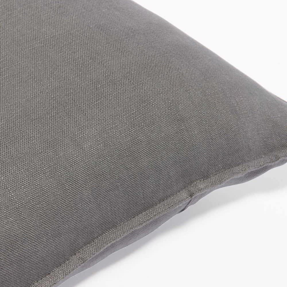 Grey Washed Linen Cushion 60x60 Maisons du Monde