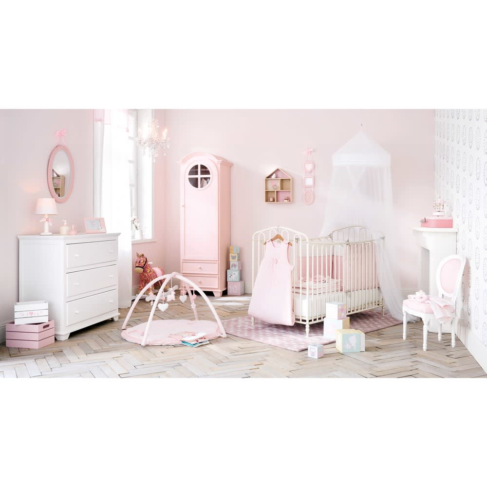 Gigoteuse Bebe Evolutive 0 18 Mois Plumetis En Coton Rose Capucine Maisons Du Monde