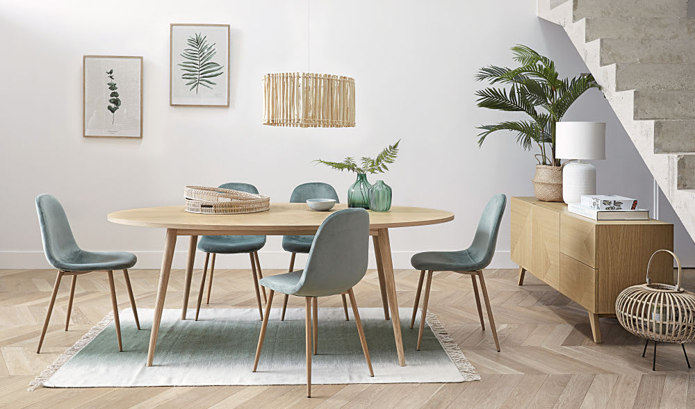 8 Seater Oval Dining Table L200