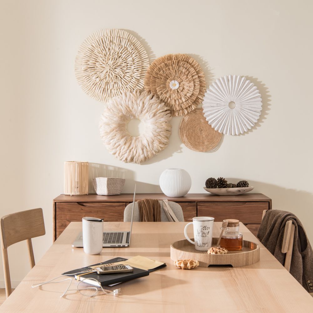 Déco murale en raphia D51 Aphya Maisons du Monde