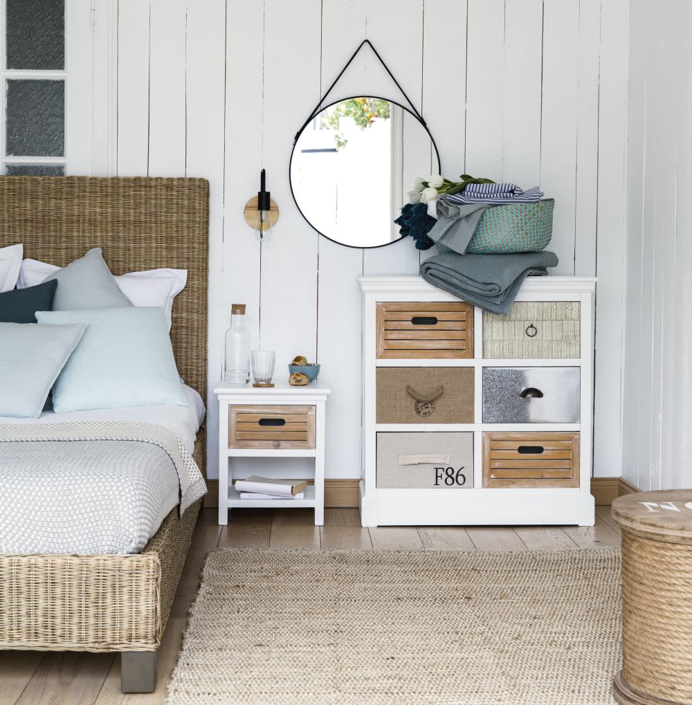 Applique Nera In Metallo E Hevea Kobe Maisons Du Monde