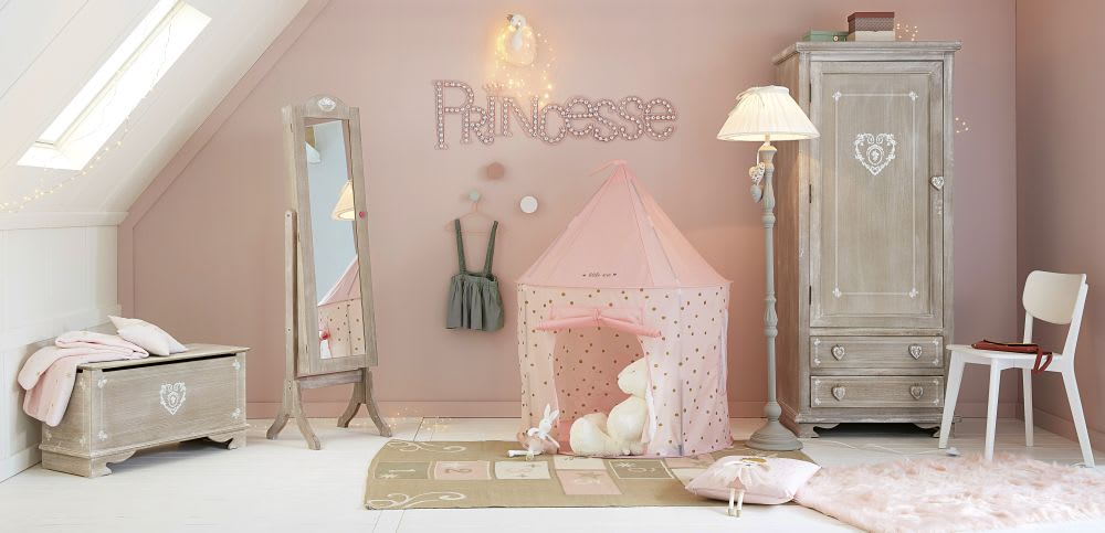 Tente De Jeux Chateau Rose Pastel Maisons Du Monde