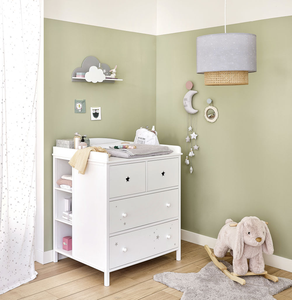 Commode A Langer 4 Tiroirs Blanche Songe Maisons Du Monde