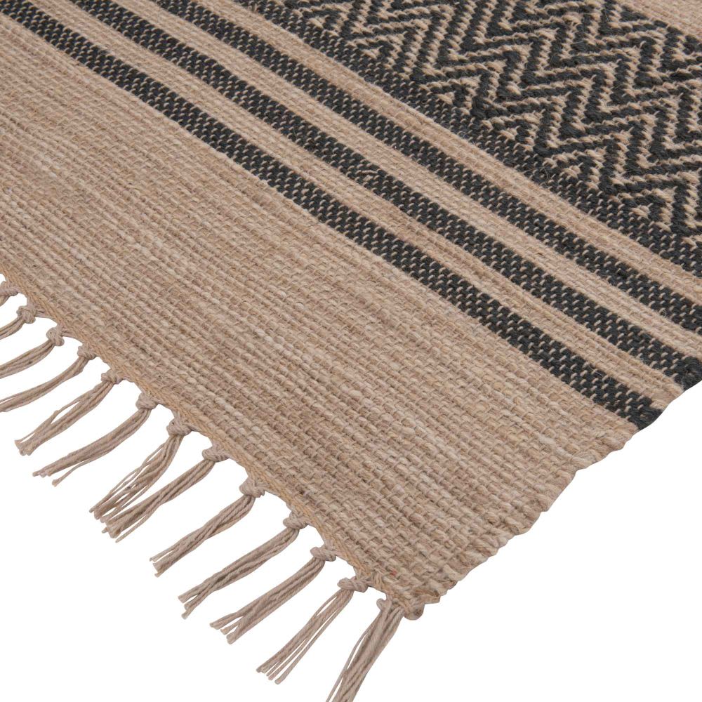 Jute Rug with Stripe Print 60x90 Pasco Maisons du Monde