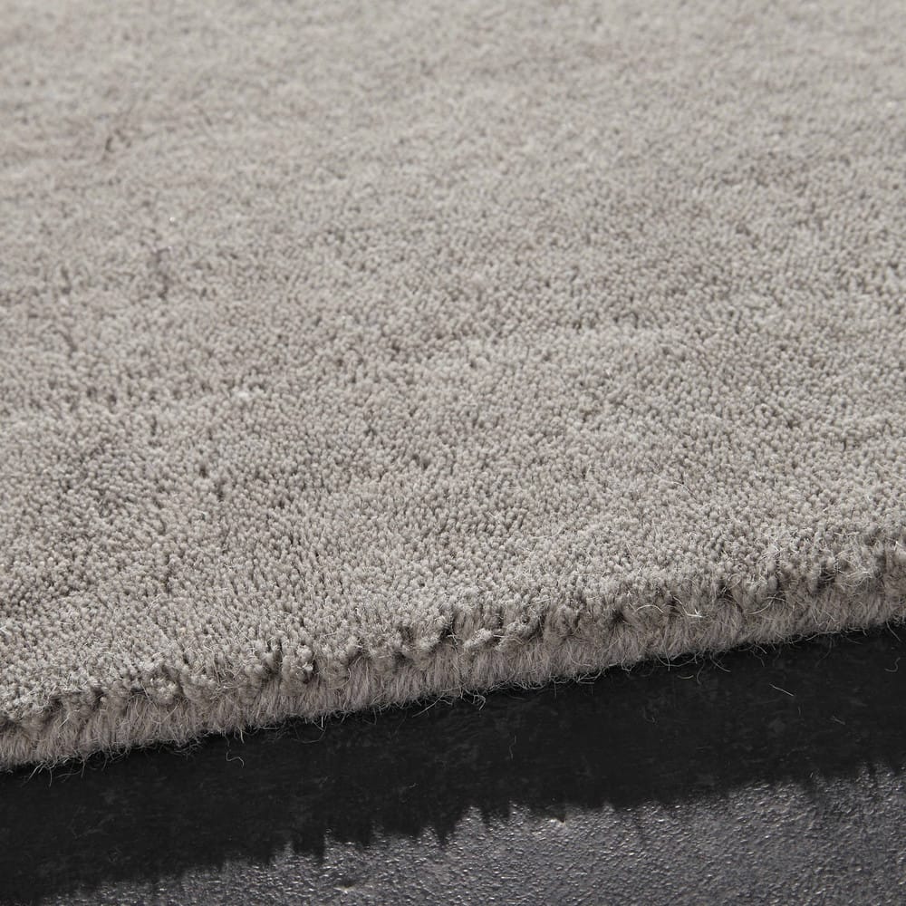 Kurzflorteppich aus Wolle, 250 x 350 cm, grau Soft Maisons du Monde