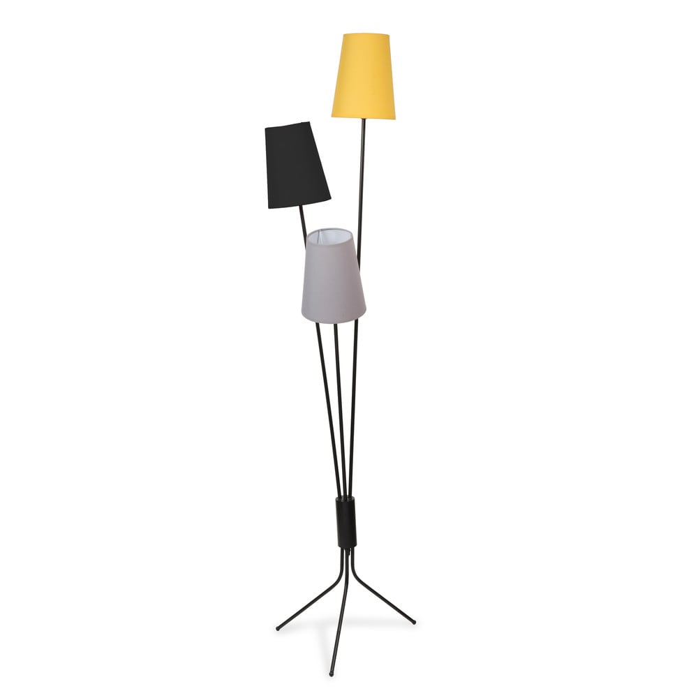 Lampadaire en métal 3 abat-jours tricolores H155 Svea ...