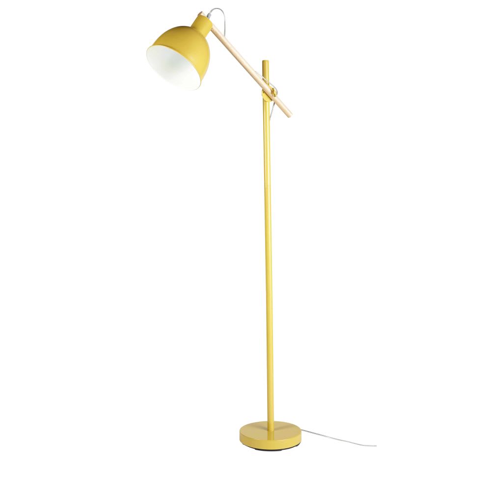 Lámpara de pie de metal amarillo Gaspard Maisons du Monde