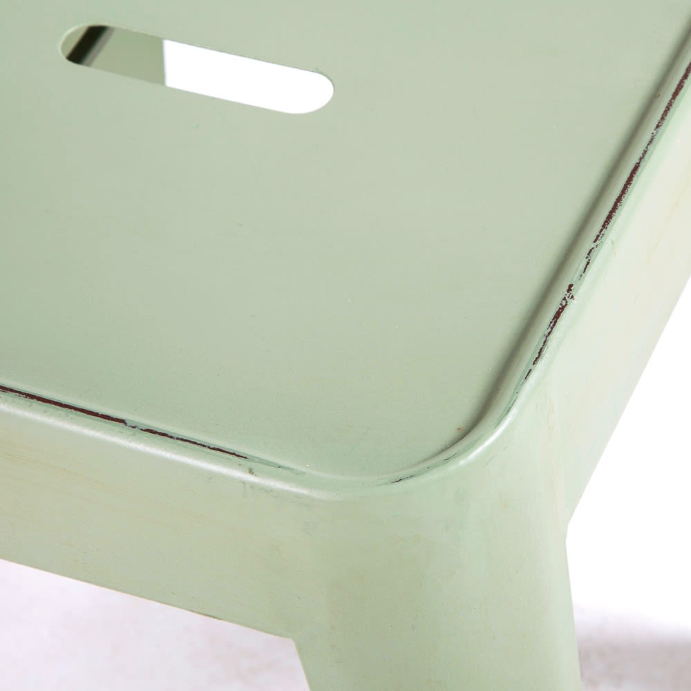 Light Green Metal Industrial Stool Tom Maisons du Monde
