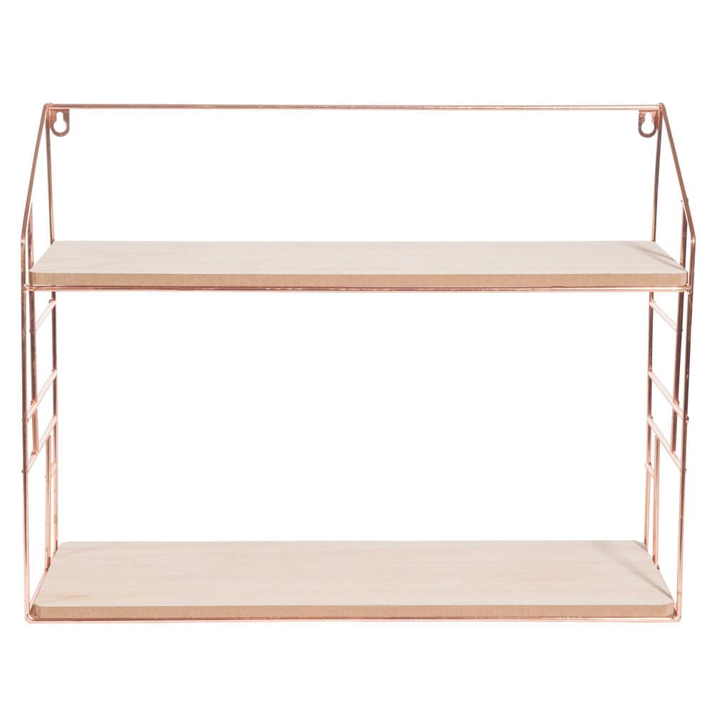 LULEA Copper Metal Wall shelf Lulea Copper Maisons du Monde