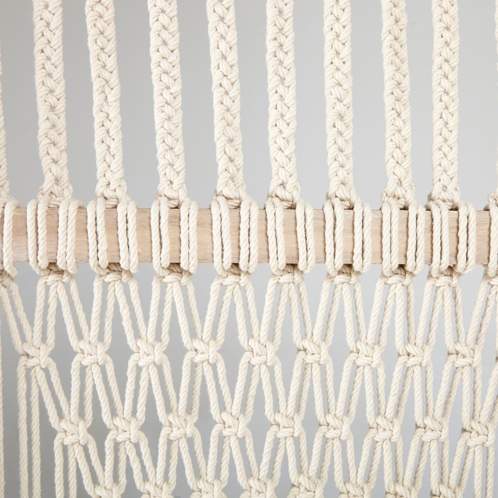Mango and Macramé Room Divider Bhadrak Maisons du Monde