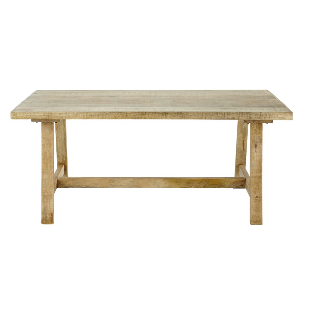 Mango Wood 6/8Seater Dining Table L180 Farmers Maisons du Monde