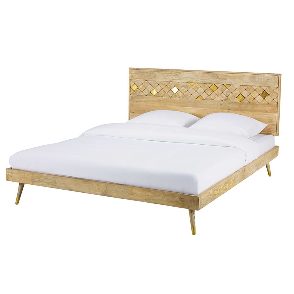 Mango Wood Bed 160 x 200 Salome Maisons du Monde