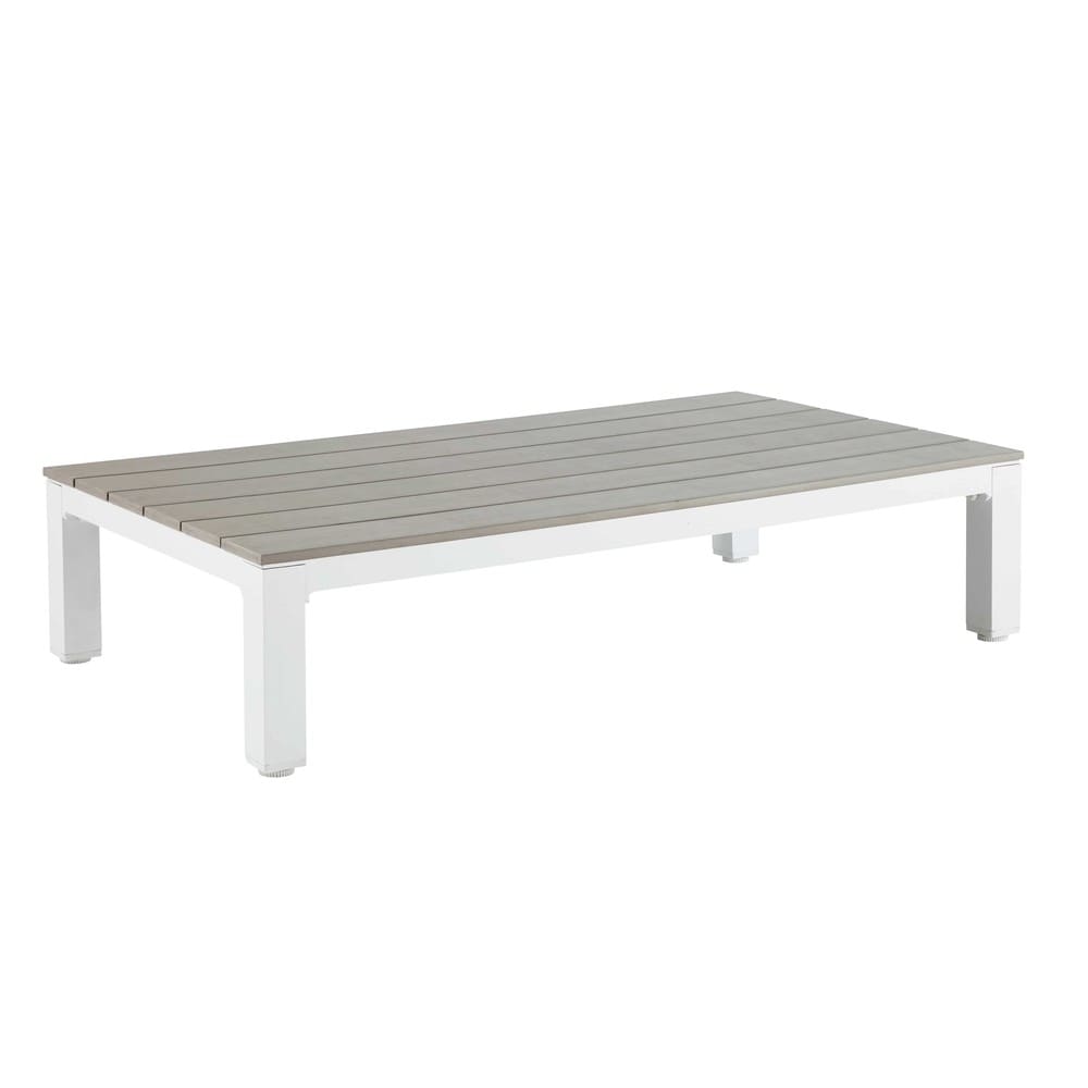 Mesa baja de jardín de aluminio y composite Escale Maisons du Monde