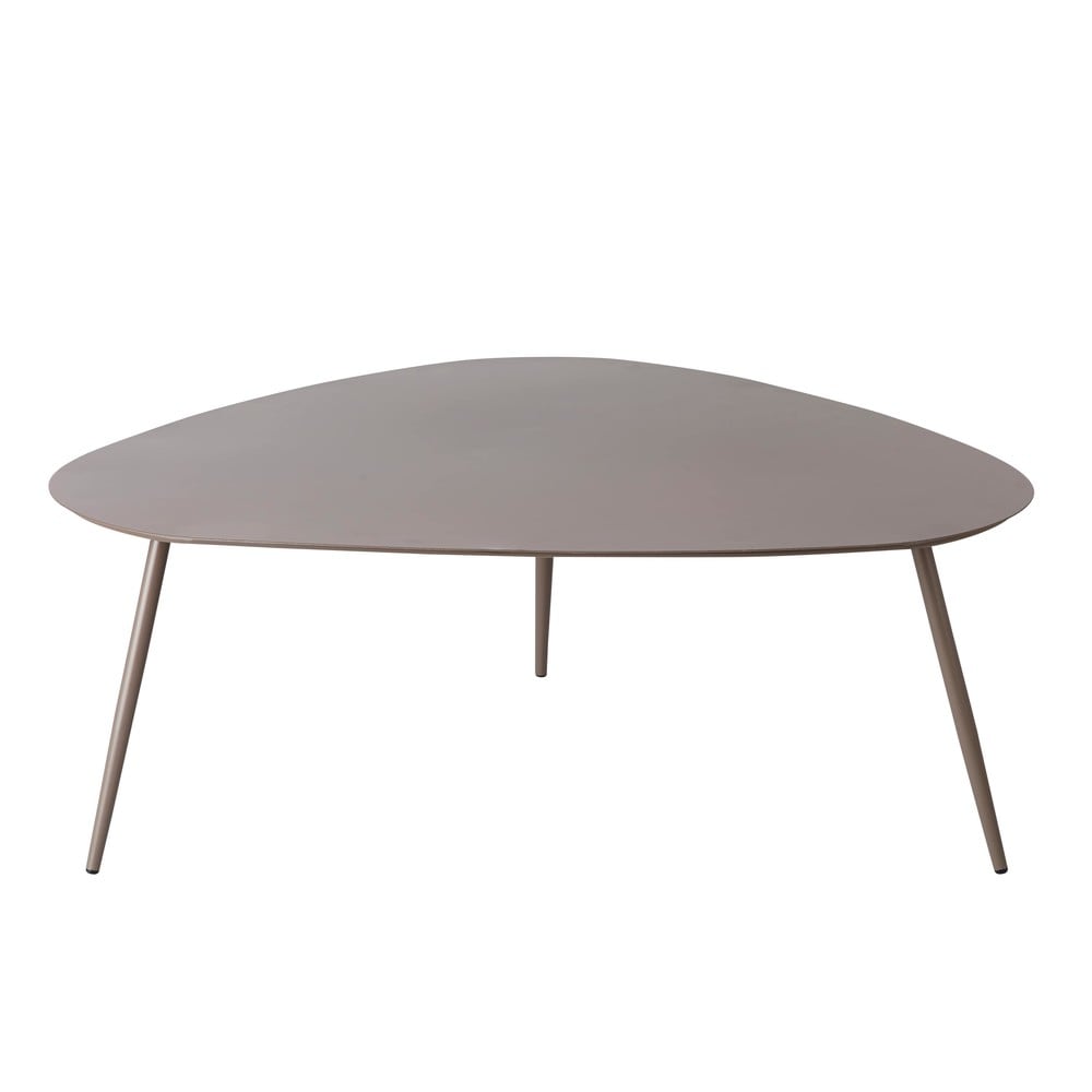 Mesa baja de jardín vintage de metal color topo Humpa | Maisons du Monde