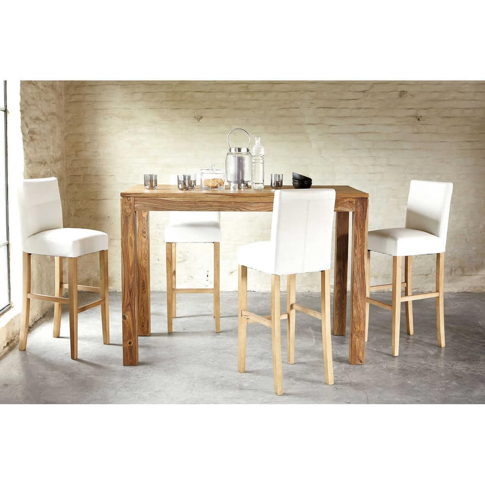 Mesa de comedor alta de madera de maciza de palo rosa L150 Stockholm ... Mesa de comedor alta de madera de maciza de palo rosa L150 Stockholm ...