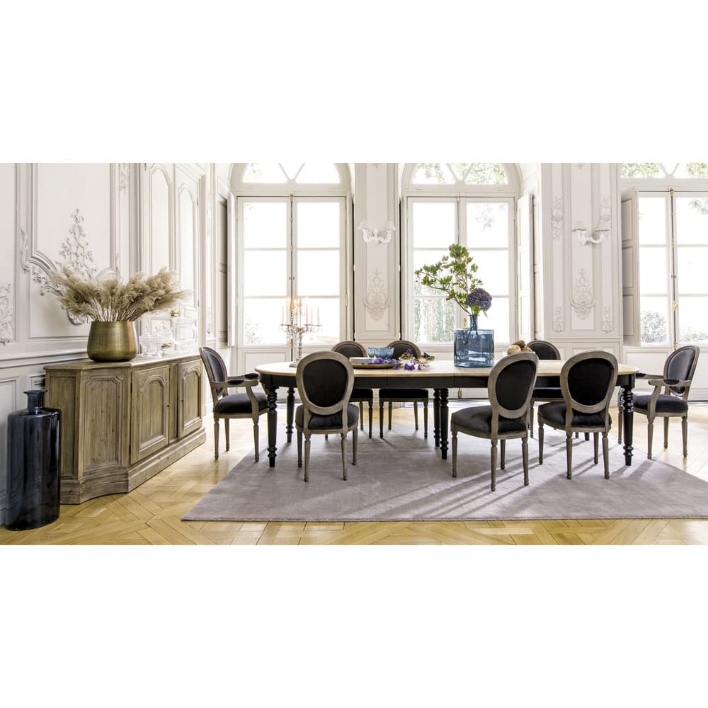 Mesa de comedor redonda extensible de 6 a 14 personas L.125/325 ... Mesa de comedor redonda extensible de 6 a 14 personas L.125/325 ...