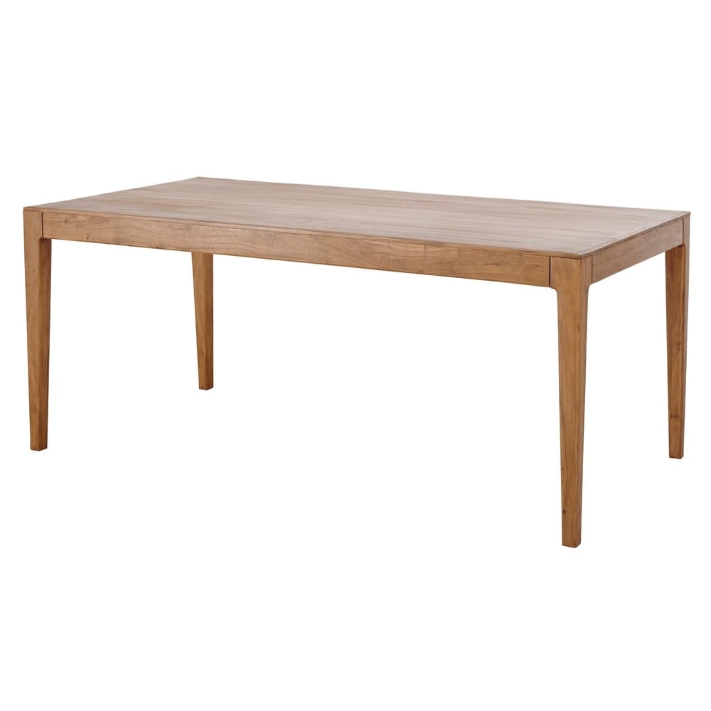 Mesa de comedor vintage para 6/8 personas de acacia An.180 Malmo ... Mesa de comedor vintage para 6/8 personas de acacia An.180 Malmo ...