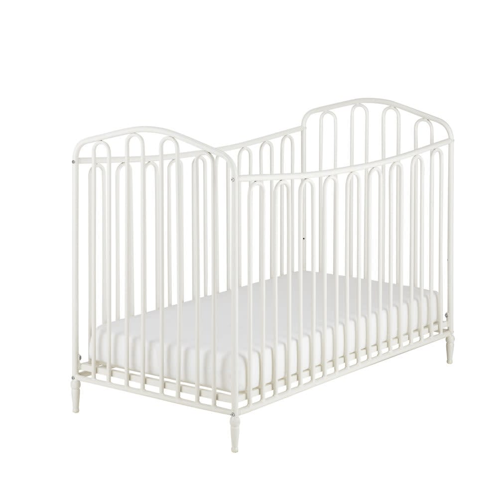 Metal baby cot in off-white W 126cm Juliette | Maisons du ...