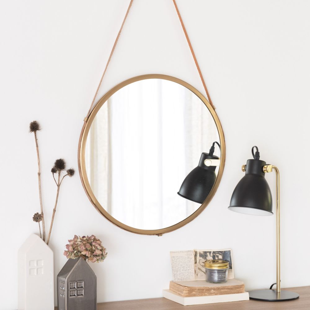  Miroir   suspendre  en m tal D46 Padang Maisons du Monde