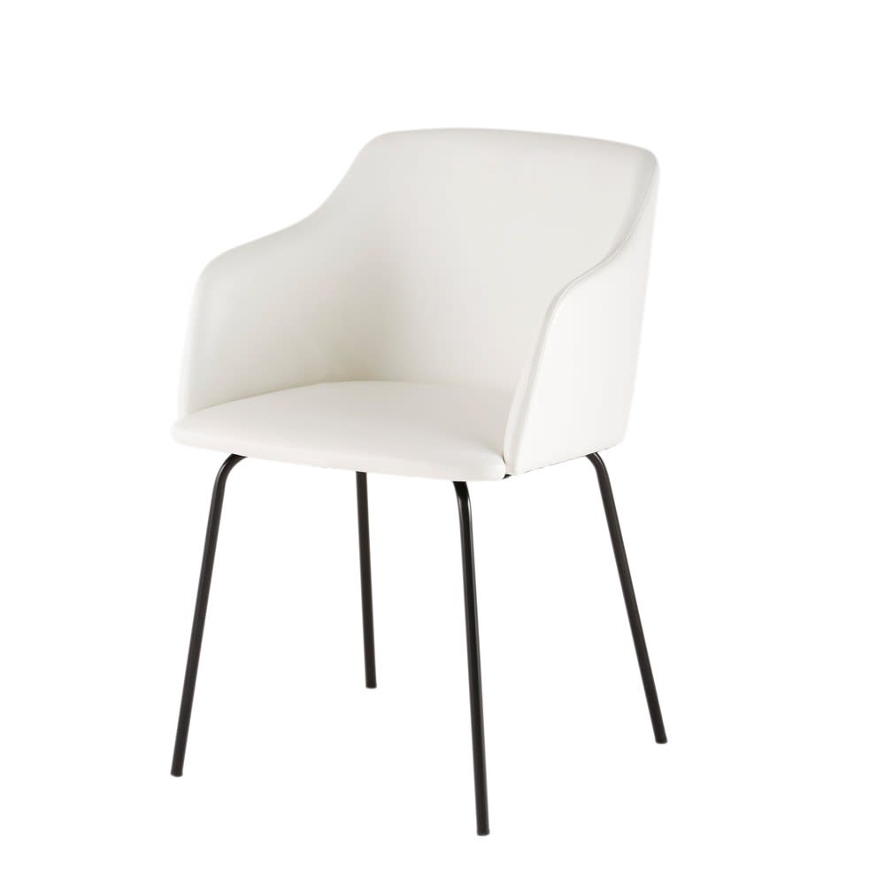 Moderner weißer Sessel Farell | Maisons du Monde