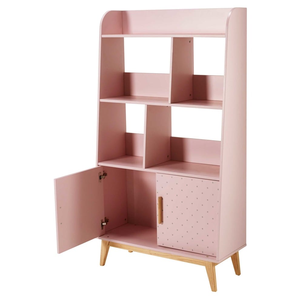 Pink 2Door Bookcase April Maisons du Monde