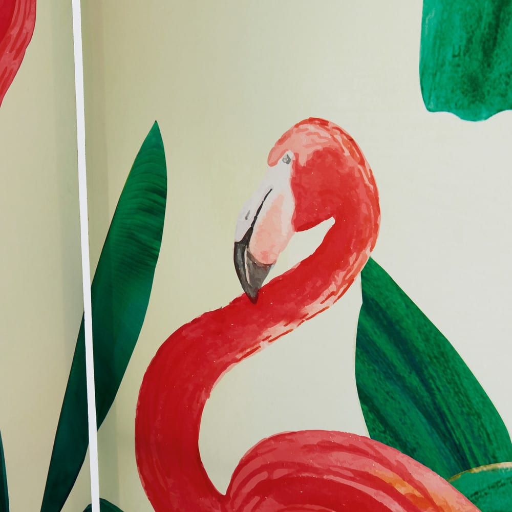 Pink Flamingo Print Room Divider Flamingo Maisons du Monde