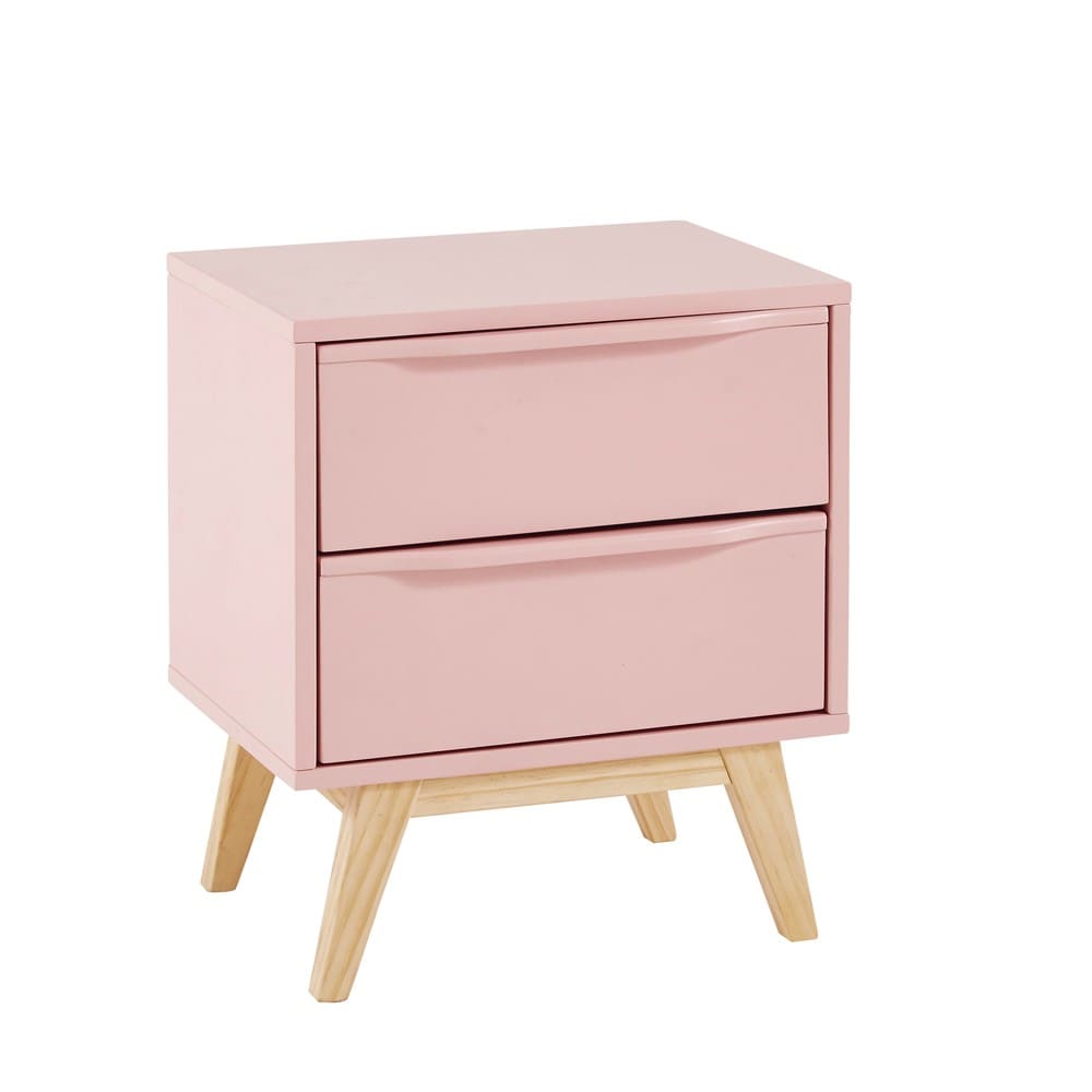 Pink Vintage 2 Drawer Bedside Table Bucolique Maisons Du Monde Pink Vintage 2 Drawer Bedside Table Bucolique
