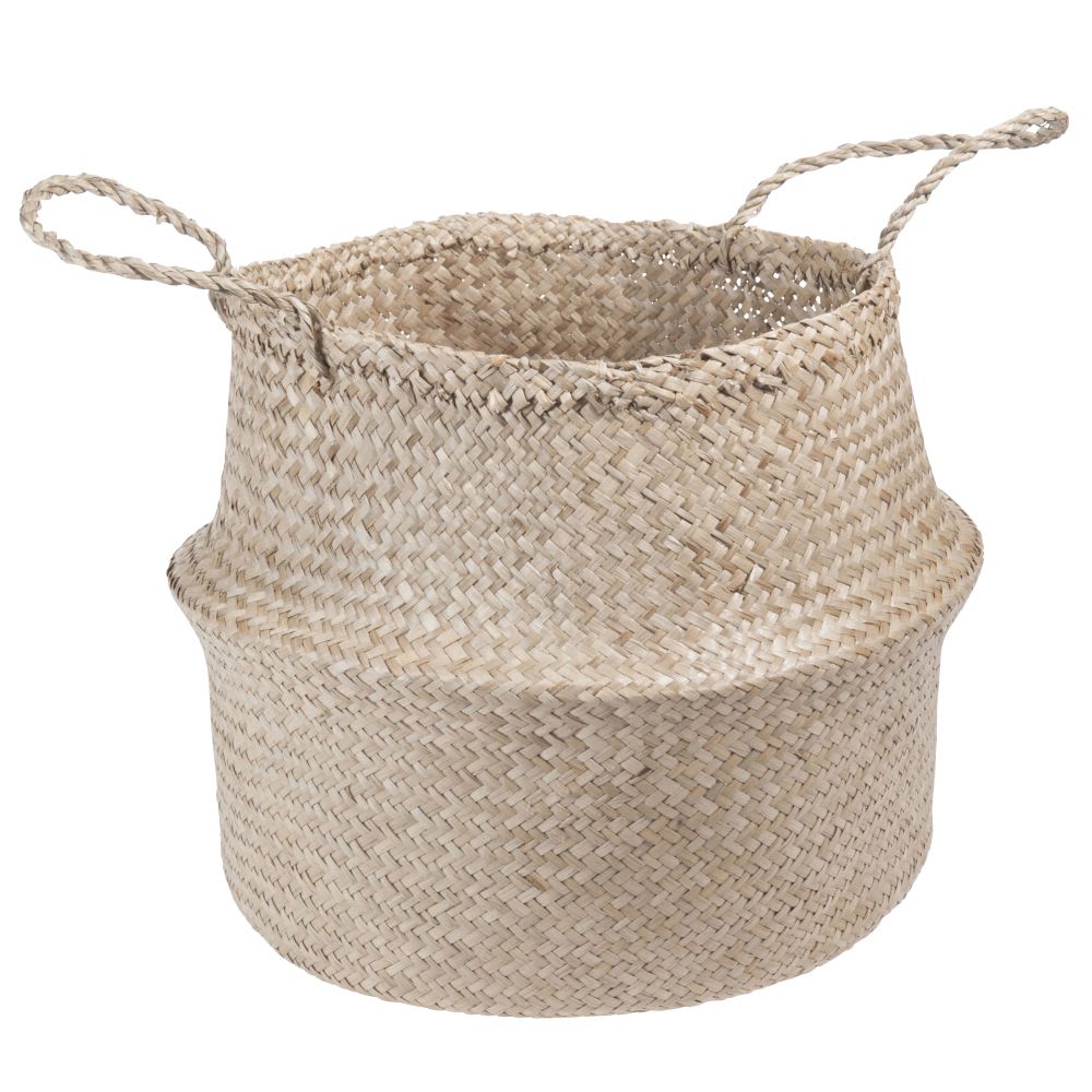 Plant fibre collapsible rice basket H40 cm | Maisons du Monde