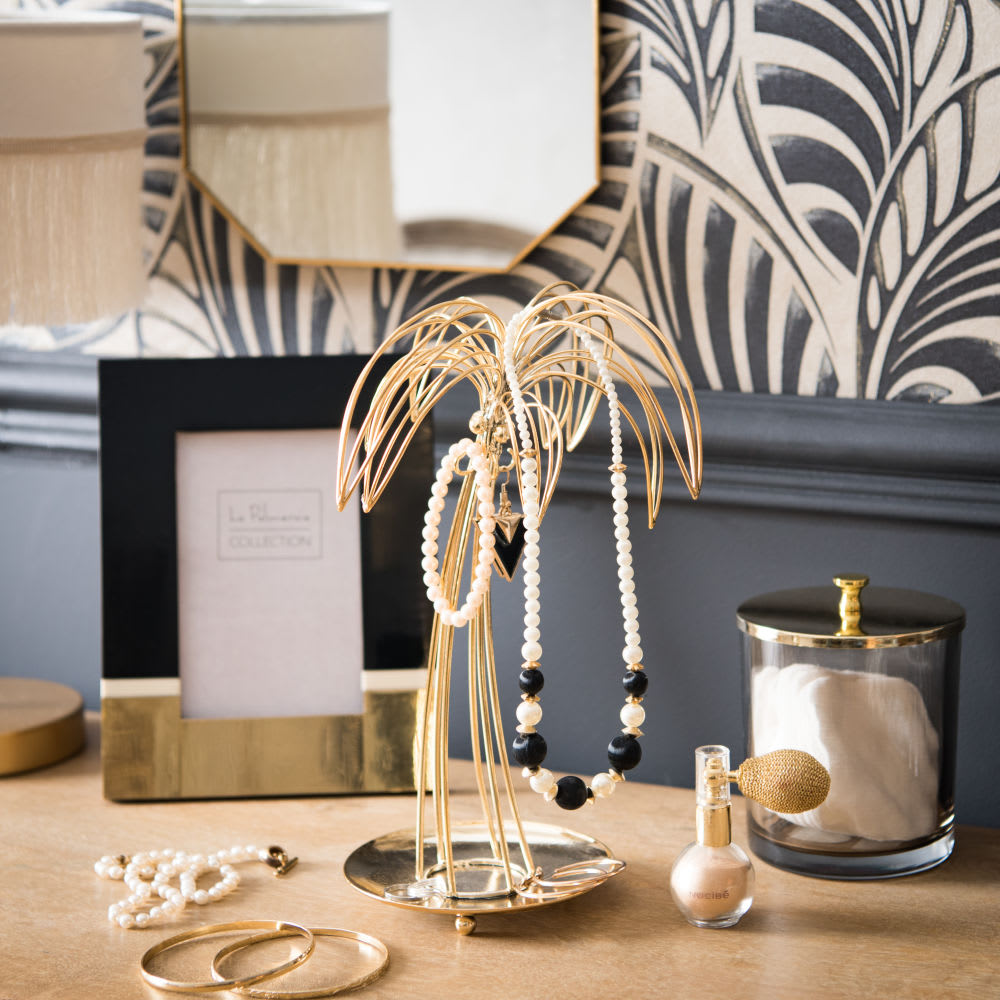Porte-bijoux palmier en métal doré | Maisons du Monde