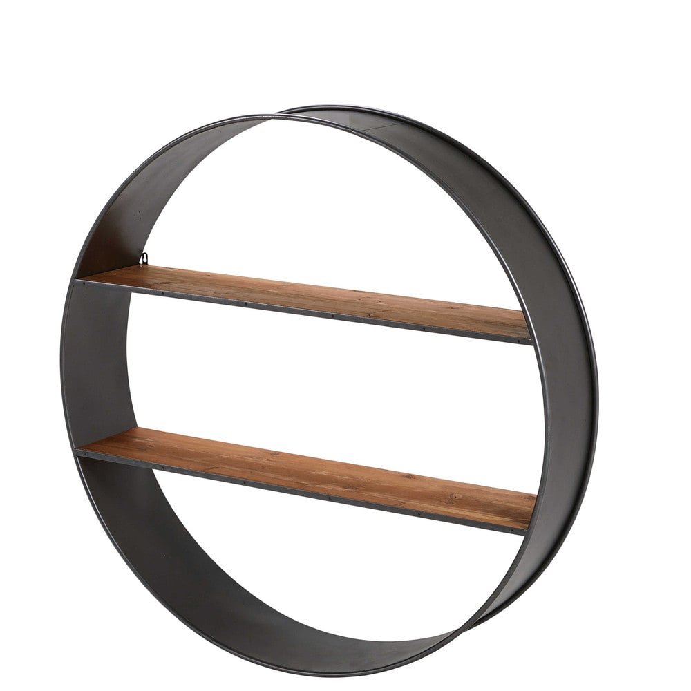 Repisa de metal negro D. 120 cm Orlando | Maisons du Monde