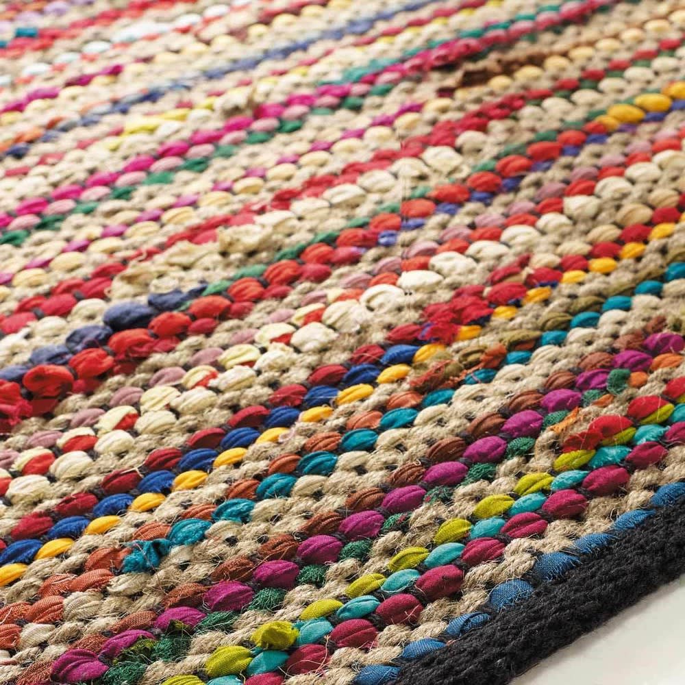 cotton woven rug, multicoloured 160 x 230cm Roulotte Maisons du Monde