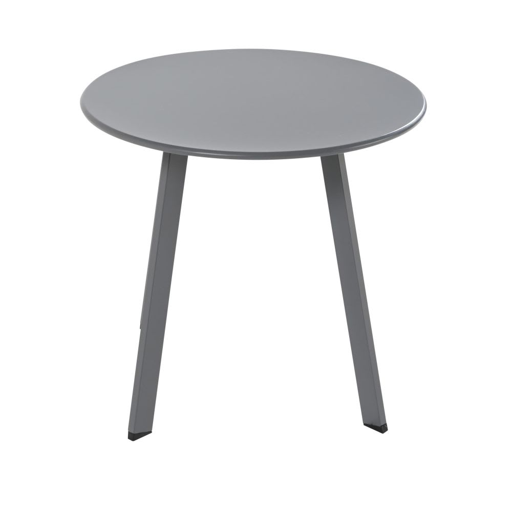 Round Anthracite Grey Metal Garden Coffee Table Monopoli Maisons Round Anthracite Grey Metal Garden Coffee Table Monopoli