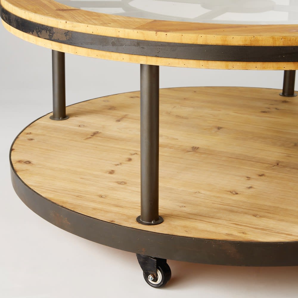 Round Clock Coffee Table Burton Maisons du Monde