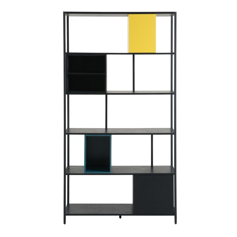 scaffale a scala nero