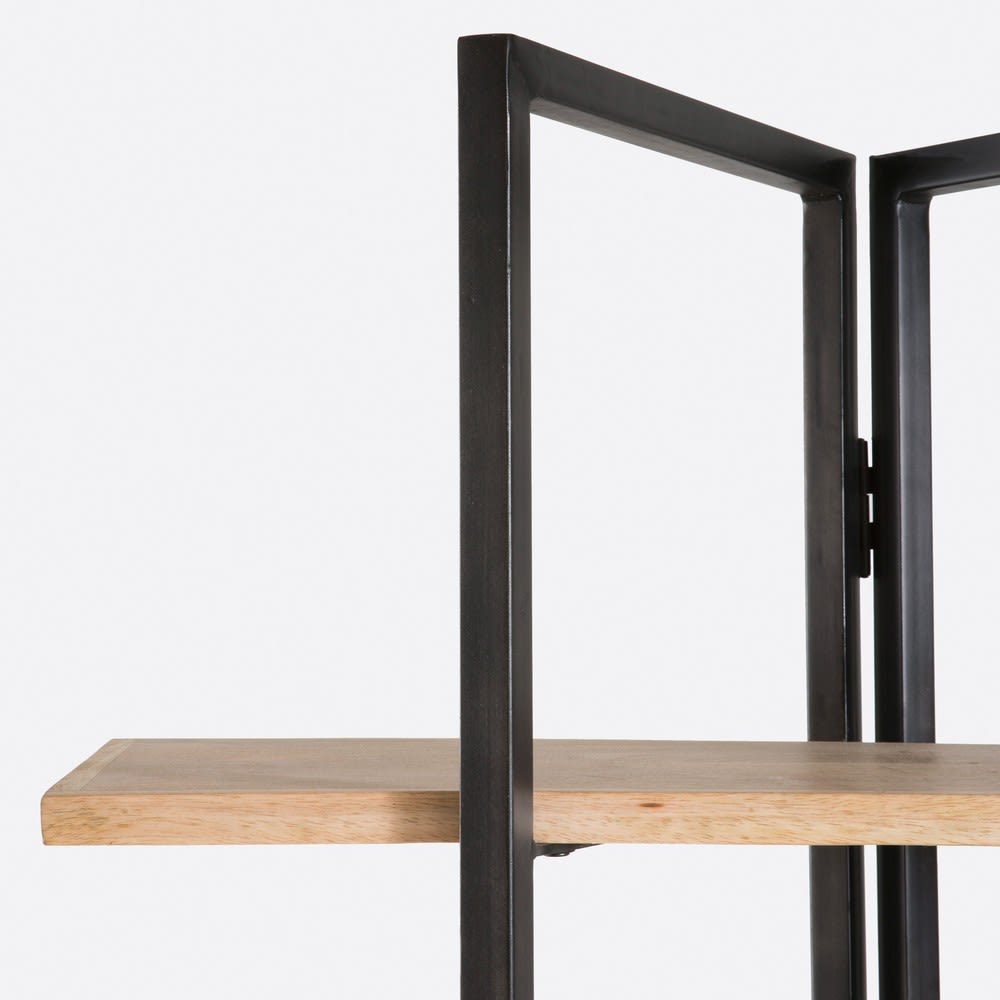 Struttura Scaffale Industriale Emuca - Acciaio Laccato Nero, Altezza 830 Mm, Per Ripiani Da 690 Mm