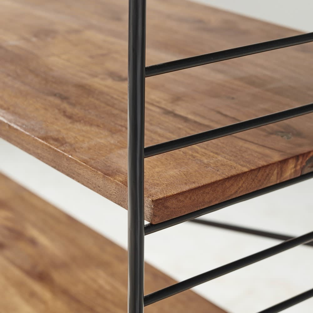 Scaffale Bristol 140x30cm In Legno Di Pino 18mm Effetto Vintage Stile Industriale Box Furniture - Foto 9