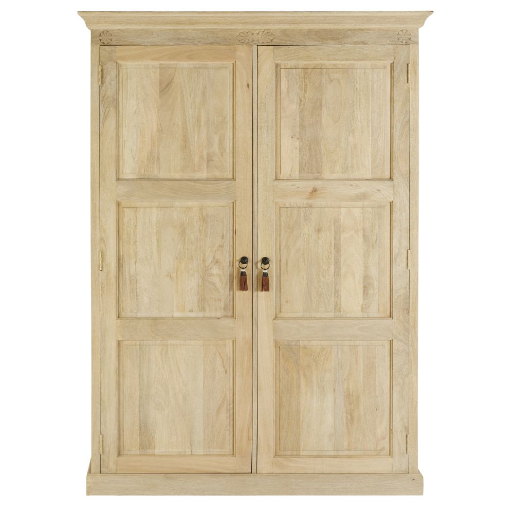 Solid Mango Wood 2Door Wardrobe Cherokees Maisons du Monde