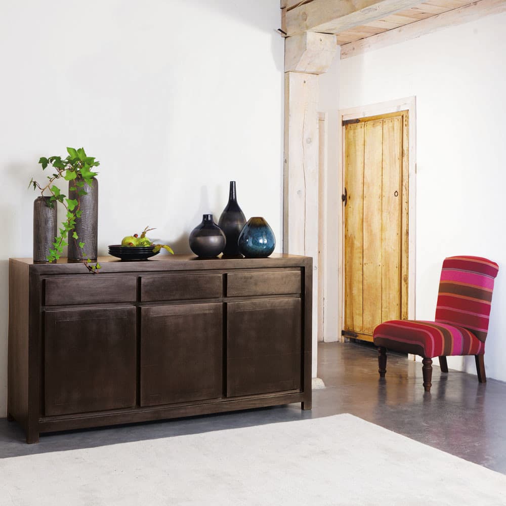 Solid Mango Wood Sideboard in Brown Bengali Maisons du Monde